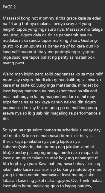 AlterOfan83223's tweet photo. Part 2: Parents ng GF ang Nakauna sa Kanya

Pages 1-4 https://t.co/ZEsvYnGQYx