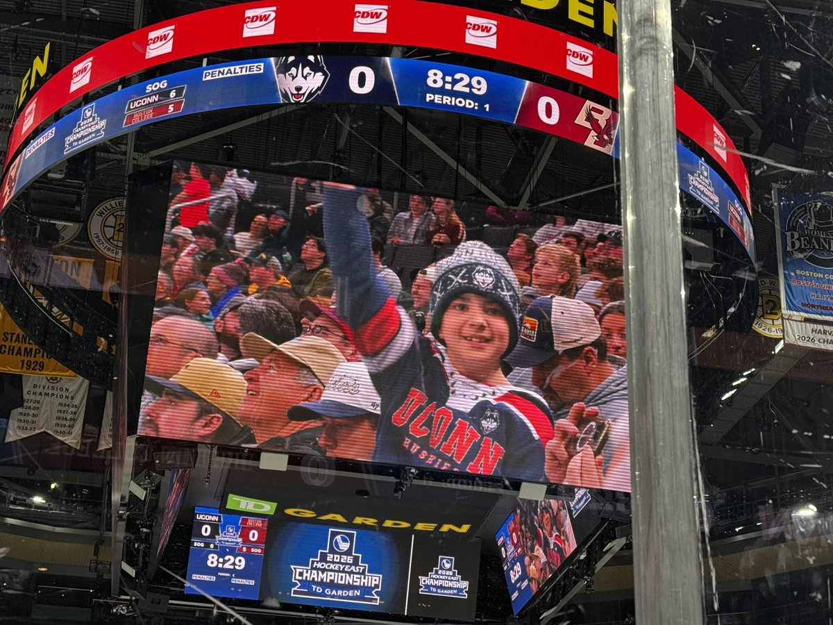 What a blast last night. 
<a href="/UConnMHOC/">UConn Men's Hockey</a> beats <a href="/BC_MHockey/">BC Men's Hockey</a> in overtime 4-3 at <a href="/tdgarden/">TD Garden</a> to go to the <a href="/hockey_east/">Hockey East</a> finals. 

Let’s go Huskies!