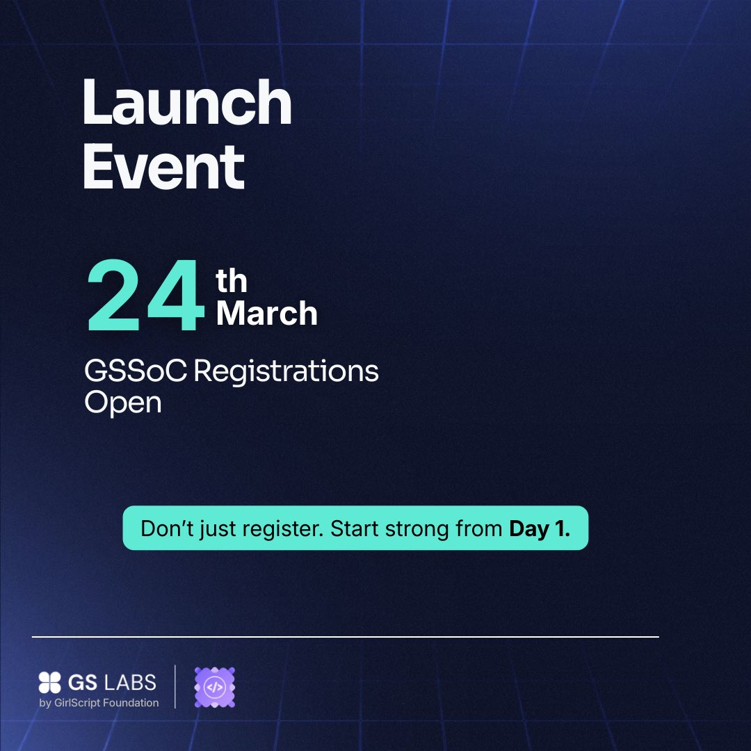 GS Labs (by GirlScript Foundation) tweet media