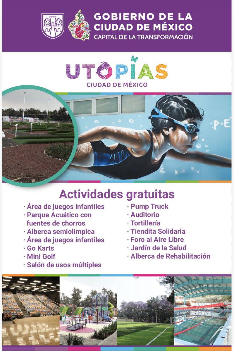 ¡Día de Fiesta! 🥳

El <a href="/GobCDMX/">Gobierno de la Ciudad de México</a> te invita a la gran inauguración de la Utopía Mixiuhca, mañana a las 10:30 horas. 🕺🏾💃🏻

Un nuevo espacio creado para garantizar bienestar, cultura y comunidad para todas y todos. 

¡No faltes! Habrá muchas sorpresas. 🙌🏻

#SomosComunidadVCA