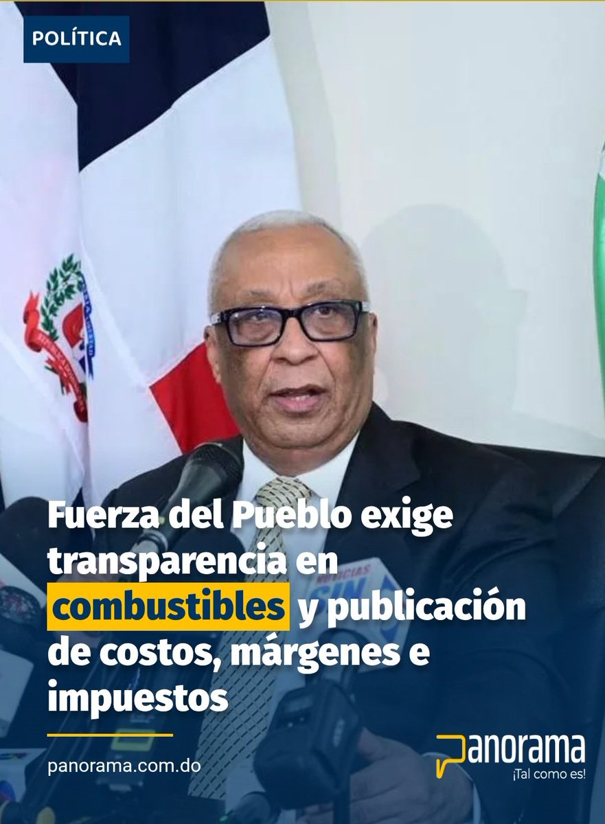 #Panorama_Política
El secretario de Finanzas y miembro de la Dirección Política de la Fuerza del Pueblo, Daniel Toribio, calificó de preocupante la reciente subida en los carburantes.
.
Amplía en panorama.com.do 

Síguenos, Comenta y Comparte.
#Panorama
¡Tal como es!