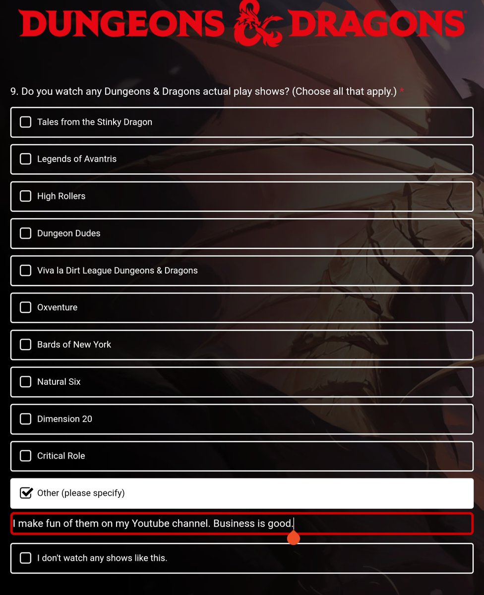 DoubleDAsst's tweet photo. @Wizards_DnD My response... https://t.co/0dDdXbXyp4