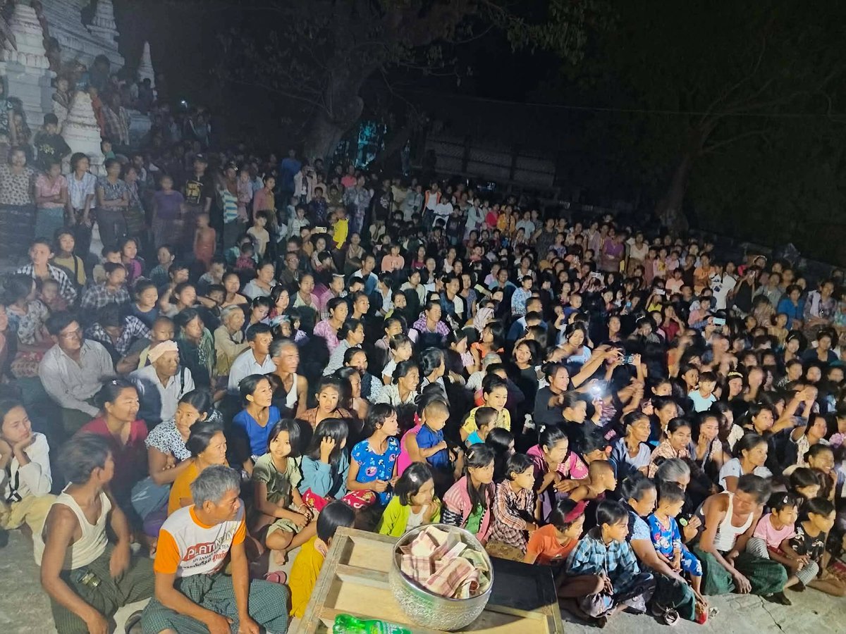 naingnaingaung's tweet photo. One evening in Sagaing Region, the Wetlet Township People Strike Committee held an anti-coup rally with performances and dance. Organized by township educational board members, Pakapha, Paarpha, the educational officer, and local residents.
#SagaingProtest
#2026Mar21Coup https://t.co/ReW0Ccu8py