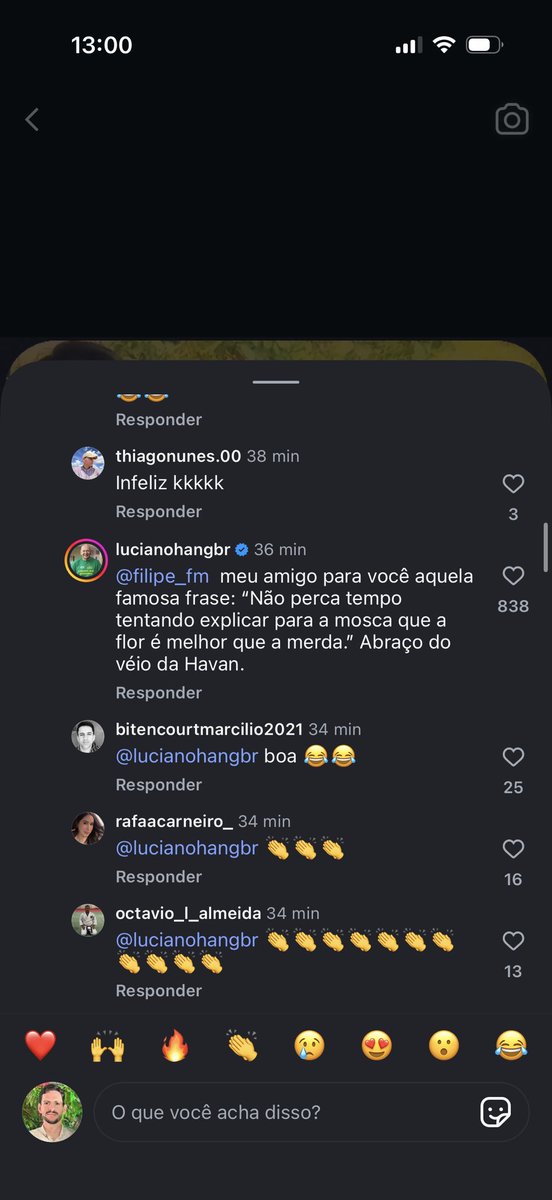 FilipeeeMiranda's tweet photo. Hoje até o Véio da Havan caiu no bait. 😂🫡🇧🇷 Alô meu careca favorito, desculpa 😂 @LucianoHangBr #bolsonaro https://t.co/c07vrVIF7l