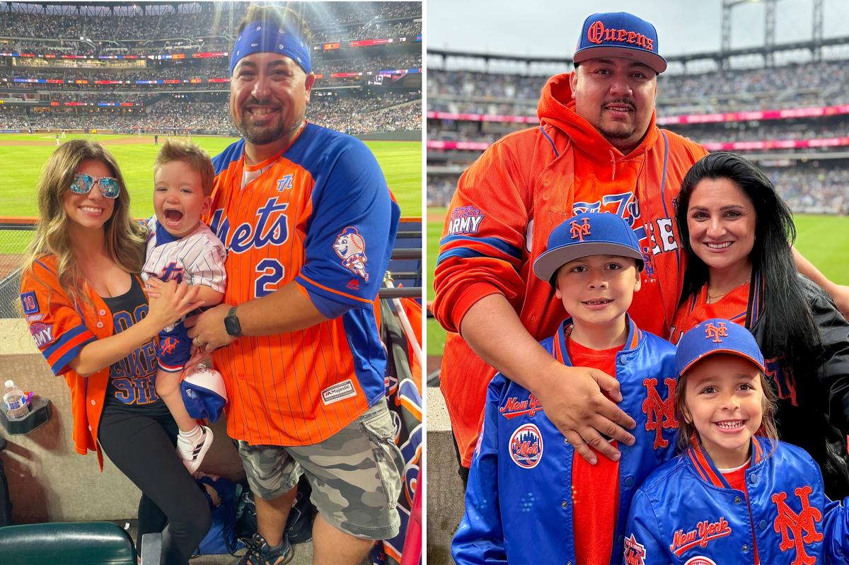 nypost's tweet photo. Good catches: These diehard Mets fanatics met Amazin' spouses through The 7 Line Army fan group https://t.co/kjD3i0ODf0 https://t.co/n5kY4ZmJaG