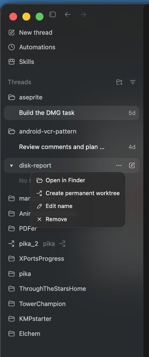 cicerohellmann's tweet photo. @JetBrainsHelp @jetbrains Trying Air now, you guys need to add this. Multi project workflows right now is a Codex only thing. Besides, it's unbelievably light weight. If you try to work in multiple projects at the same with there is no tool like codex. Even Claude Desktop is a shame in this context. https://t.co/peHp17Y18W