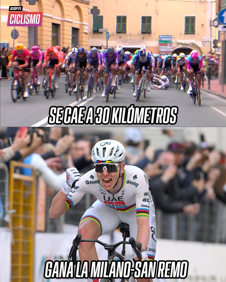 ESPNCiclismo's tweet photo. Dos palabras, un ciclista extraordinario: Tadej Pogacar. 👑🇸🇮 https://t.co/tAa6uwDjFE