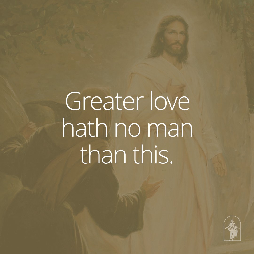 thebookofmormon's tweet photo. “Greater love” has always been the mission of Jesus Christ. The Book of Mormon testifies of His eternal and matchless love and bears witness of His resurrected visit to the Americas.

Share how the “greater love” of our Savior has changed your life.

#TheBookOfMormon #Easter https://t.co/JesYqsWgh5