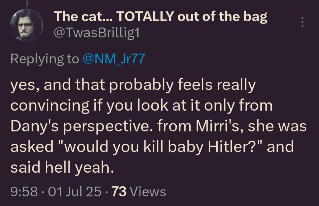 The cat... TOTALLY out of the bag tweet media