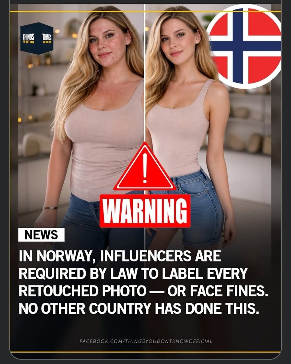 🤣🤣🤣 yep 💯 #labels for all those #fake photos, all those #filters and #makeup lol 🤣🤣🤣🤣🤣 Just coz u look like a troll without it lol its #falseadvertising