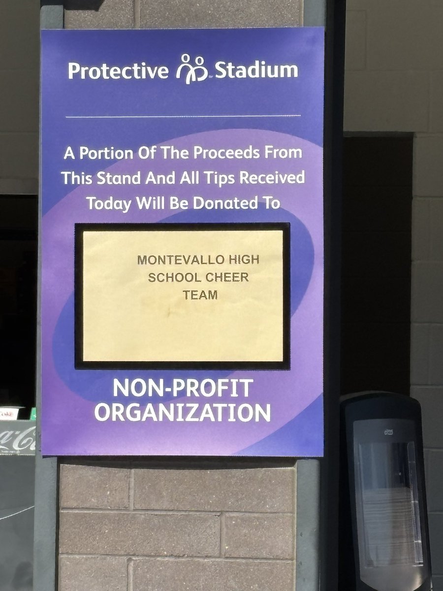 thatDeermanboy's tweet photo. If you are coming out to Supercross at Protective Stadium today and/or tonight, stop by the Concession Stand next to the Northwest Gate &amp; support our Montevallo High School Cheerleaders. 

STOP BY &amp; SEE US! https://t.co/mJr0O8jUAP