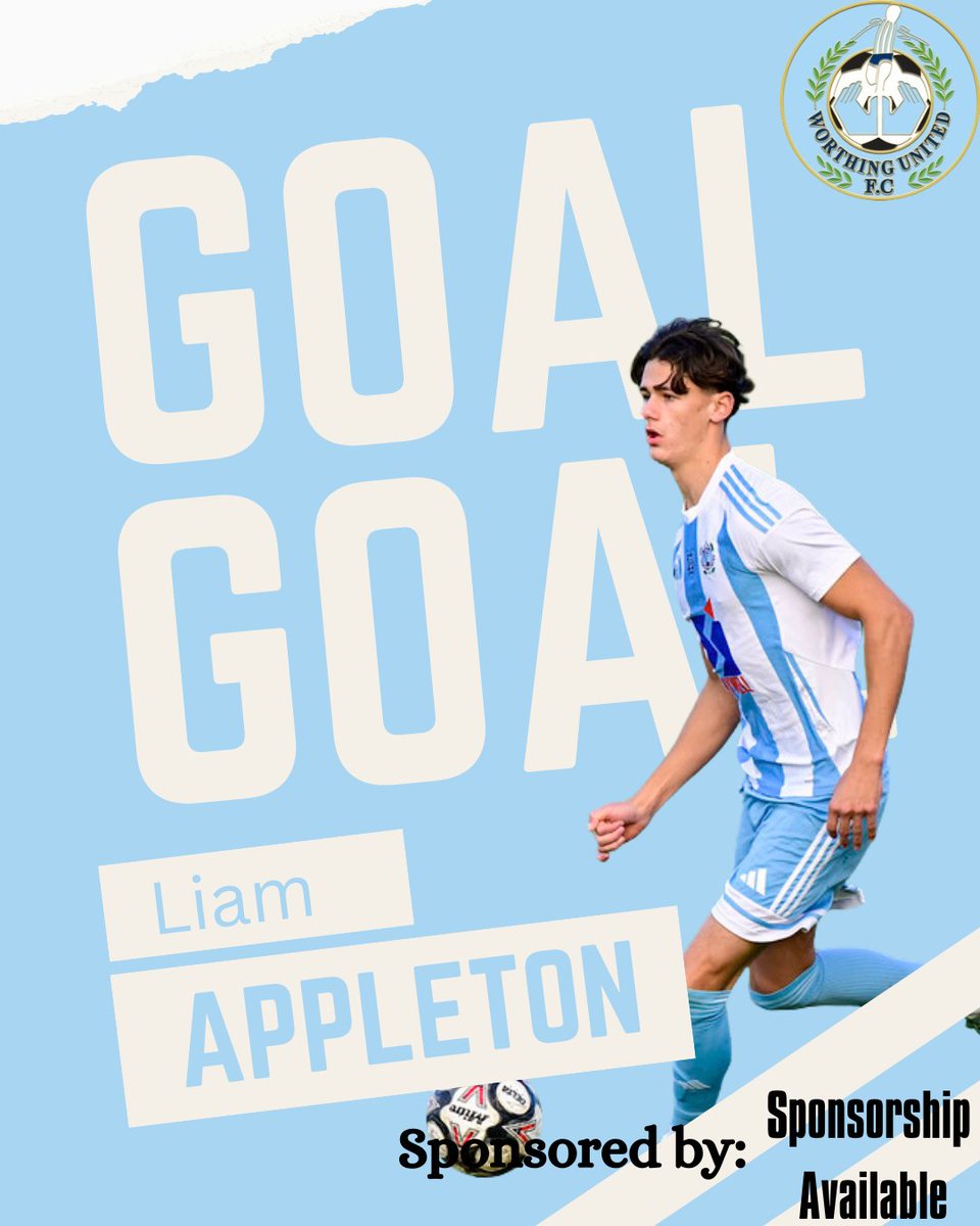 WorthingUtdFC's tweet image. 83: GGGOOOAAALLL!!!

Ball out wide to Liam Appleton, who cuts in to find the space and dispatches it into the near corner!

#COP 1 #WOR 3