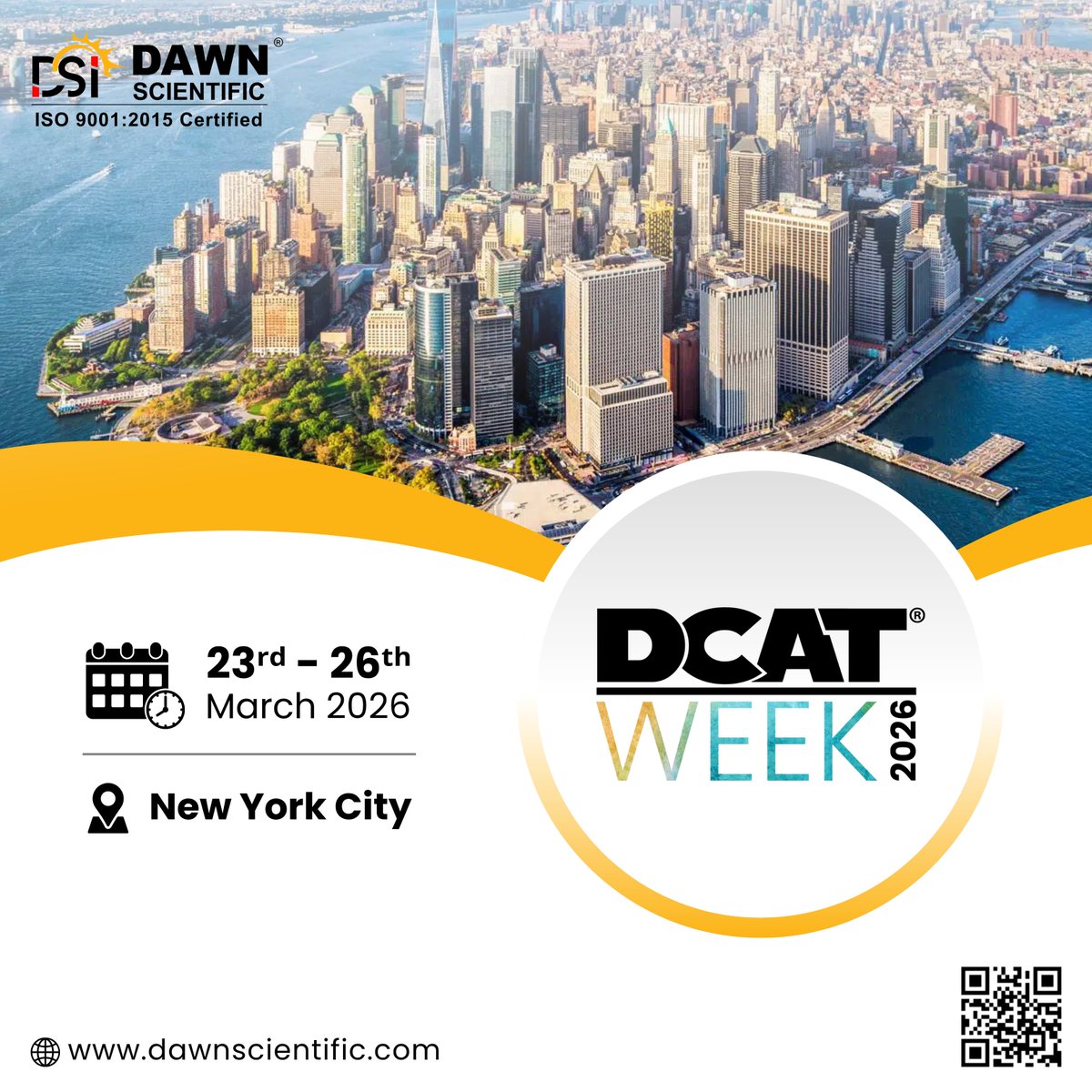 Dawn Scientific @ DCAT 2026
We’re excited to be part of the global pharma conversation
Delivering excellence through trusted brands:
ChemieR – ACS Grade Chemicals
 LiChrom – HPLC &amp; LC-MS Solvents
 cUSP – Ready-to-use Solutions
TriStains – Stains &amp; Indicators
Bluster – GC &amp; GC-HS