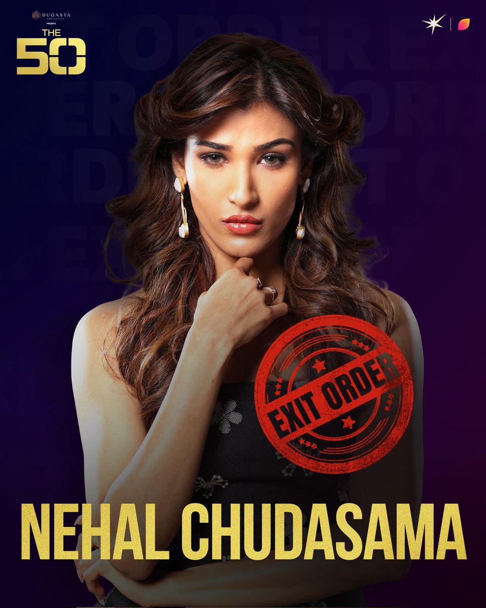 HotstarReality's tweet image. Ticket to Finale task haarne ki wajah se, #Nehal ki journey yahin khatam hui!

Dekhiye #The50 ka Grand Finale on 22nd March, LIVE raat 9 baje @JioHotstar par aur raat 10:30 baje #ColorsTv par