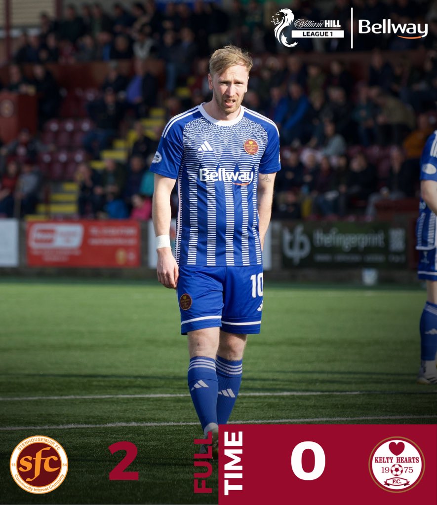 KeltyHeartsFC's tweet photo. FT | Stenhousemuir 2-0 Kelty Hearts
Kelty Hearts Man of the Match is Jack Brydon.
#STEKEL | #KeltyHearts https://t.co/PgIXpbRWNy