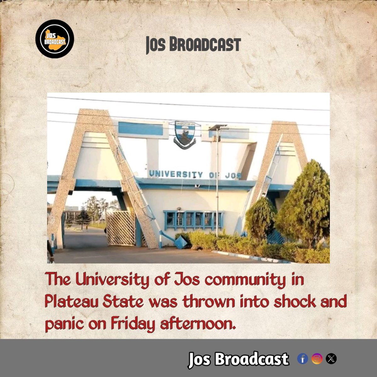 jos_broadcast's tweet photo. 😱 Shocking news from UniJos! A dead baby was found in a drainage system at a female hostel, leaving the community in panic and outrage. Students reported a blocked sewage and foul smell, leading to the grim discovery. https://t.co/CM1l6ORgnp