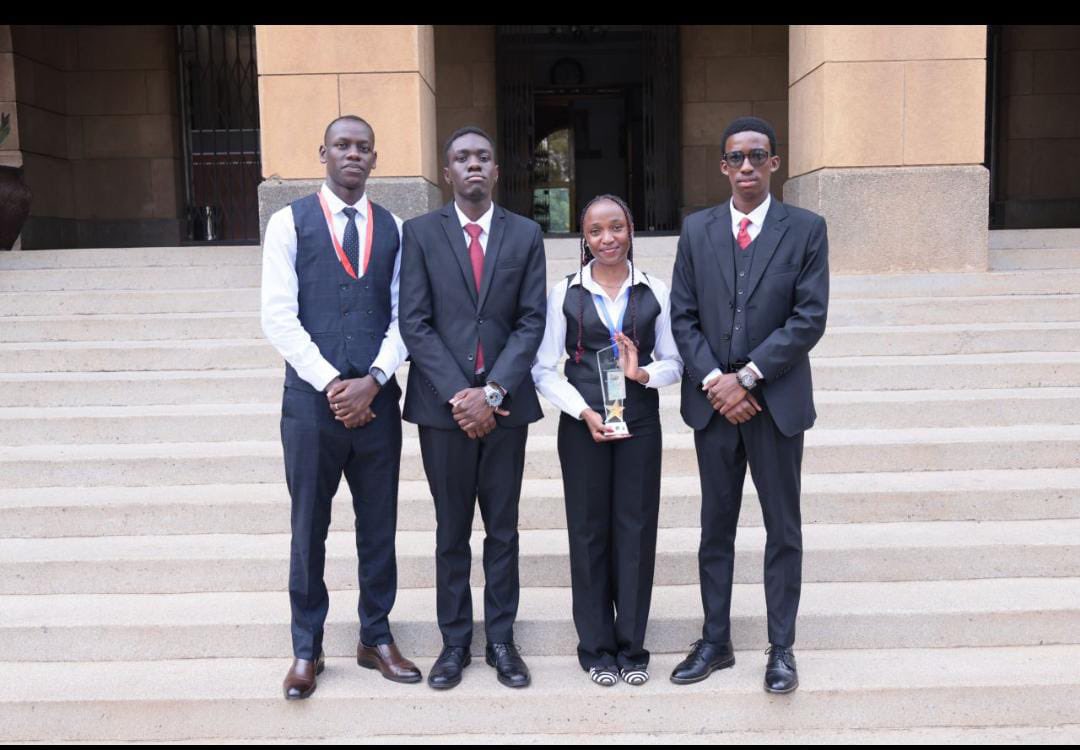 KULSA_Kabarak's tweet photo. #MootExcellence 
Our very own Austin Okinyi, @_Amalak_ &amp; Abigael Tabrandy fly the KLS flag high at the Manfred Lachs Moot 2026. Semi-finalists, 2nd on merit, with Emmanuel named Best Male Oralist.

Next stop: African Regionals 🎉🇰🇪 https://t.co/uPXoNKibem
