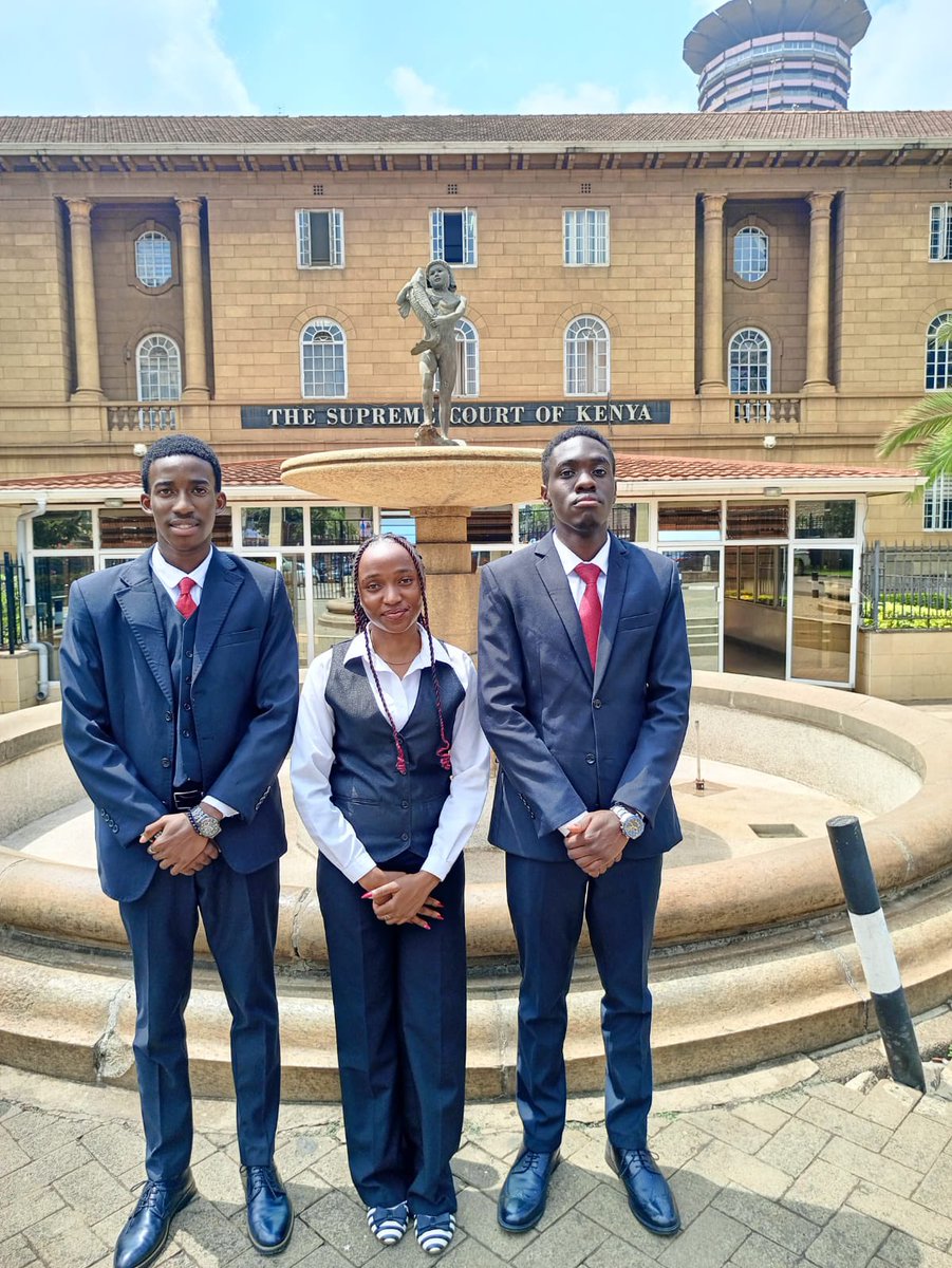 #MootExcellence 
Our very own Austin Okinyi, <a href="/_Amalak_/">Kalama</a> &amp; Abigael Tabrandy fly the KLS flag high at the Manfred Lachs Moot 2026. Semi-finalists, 2nd on merit, with Emmanuel named Best Male Oralist.

Next stop: African Regionals 🎉🇰🇪