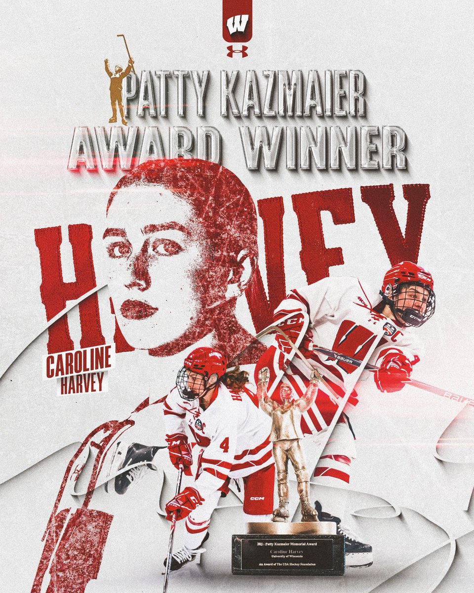 CONGRATULATIONS, CAROLINE! A huge honor for an incredible Badger athlete, our Patty Kaz winner!👏🏆