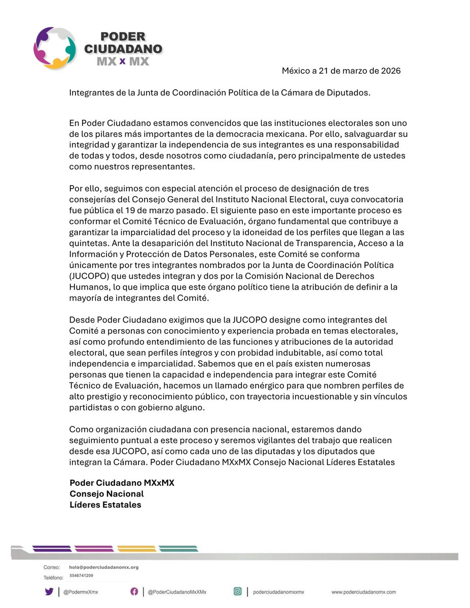 Poder Ciudadano Mx X Mx tweet media