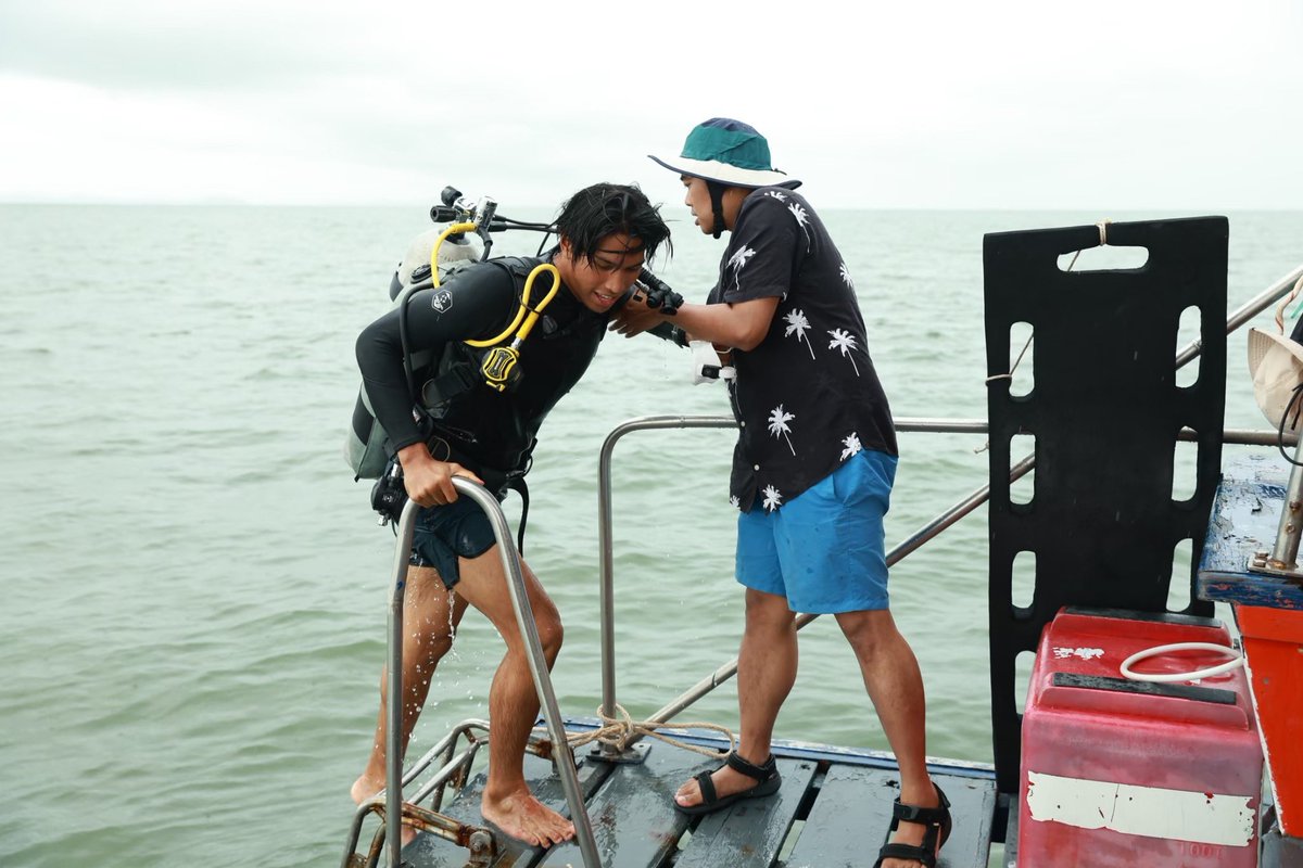 JakkritTomTom's tweet image. ถ้ามีลงน้ำรอบหน้า ต้องชนะแล้วนะไอ้หนุ่ม #thefacementhailand4 #กล้าทะเล #teammile