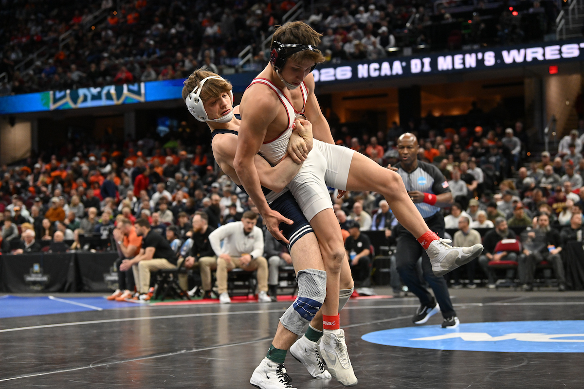 PennStateWREST's tweet photo. MARCUS BLAZE -- 4TH PLACE ALL-AMERICAN
Blaze drops 5-0 decision to VT's Seidel in third place bout
Marcus goes 4-2 with three tech falls as a true freshman
#PSUwr https://t.co/RIZylXXRbg