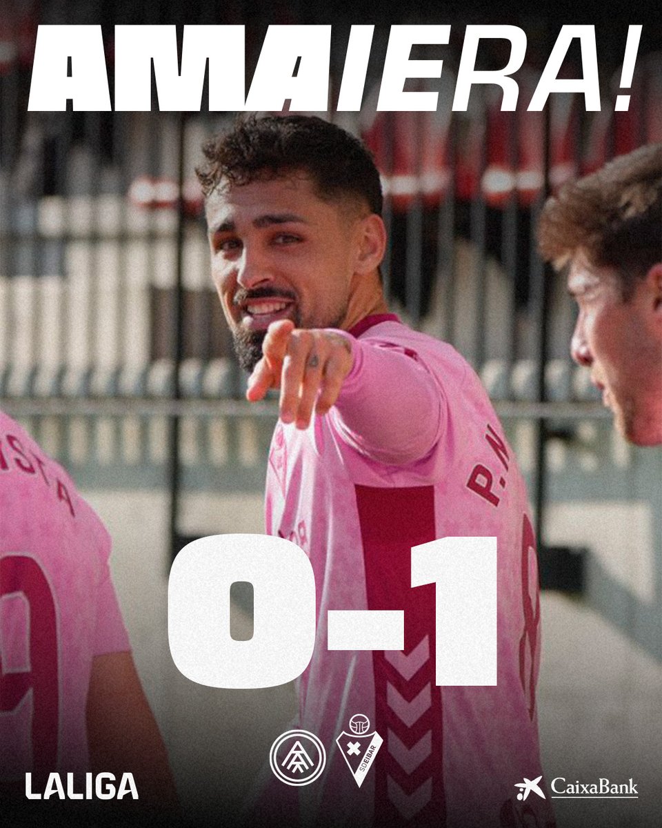 𝐁𝐔𝐊𝐀𝐀𝐀𝐀𝐀𝐓𝐔 𝐃𝐀𝐀𝐀𝐀𝐀𝐀! 🥳

🫵 ¡SÍ, AFICIÓN, SÍ! 

🚀 ¡SEGUNDA VICTORIA CONSECUTIVA FUERA DE CASAAAA!

#AndorraEibar | #BetiArmaginak⚔️