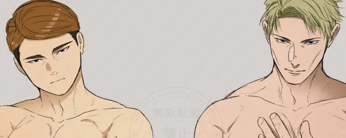 七さんとさんの腰周りの筋肉について語りたくて描いたけど これ全体あげるの大丈夫かな…