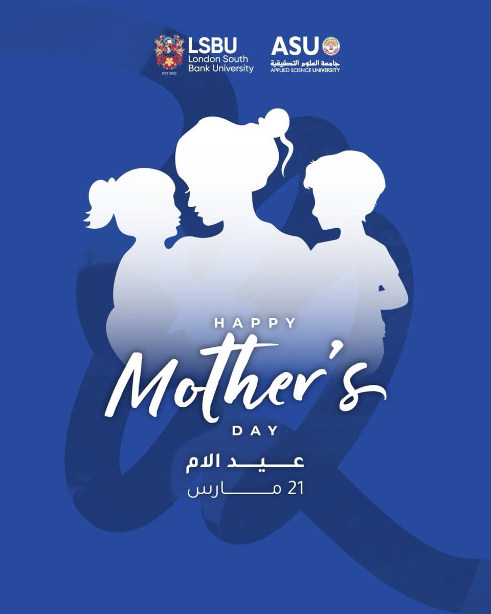 إلى من وسع حنانها الكون، وأنارت لنا دروب الحياة، إلى كل الأمهات في هذه الدنيا، كل عام وأنتن بخير 

Happy Mother’s Day

#الأم #جامعة_العلوم_التطبيقية #البحرين #asu_bh #mothersday⁩