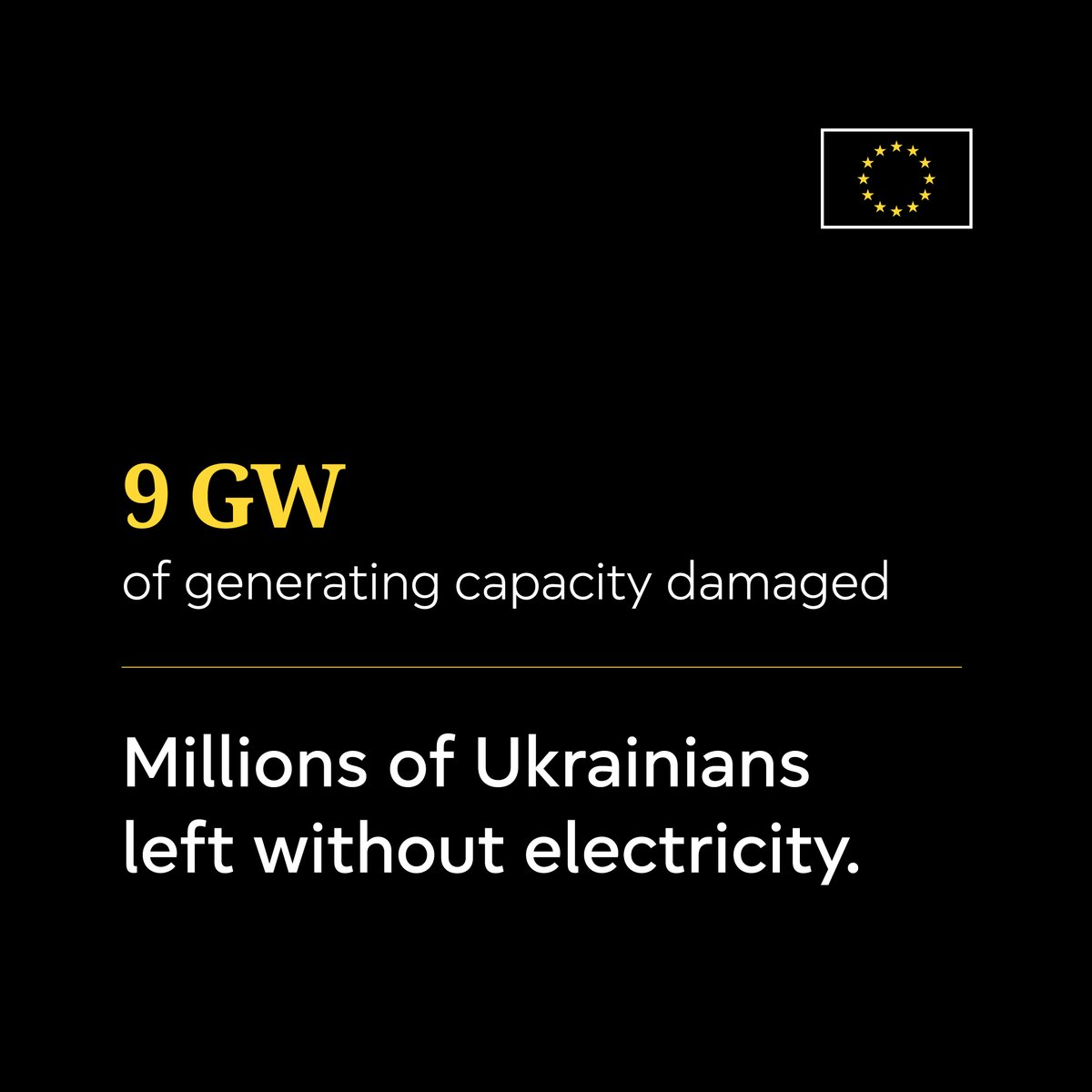 Russia launched massive attacks on Ukraine’s energy infrastructure, leaving the Ukrainian people to endure harsh winter conditions

The EU has supported Ukraine through every winter of the war and is already preparing for the next one.