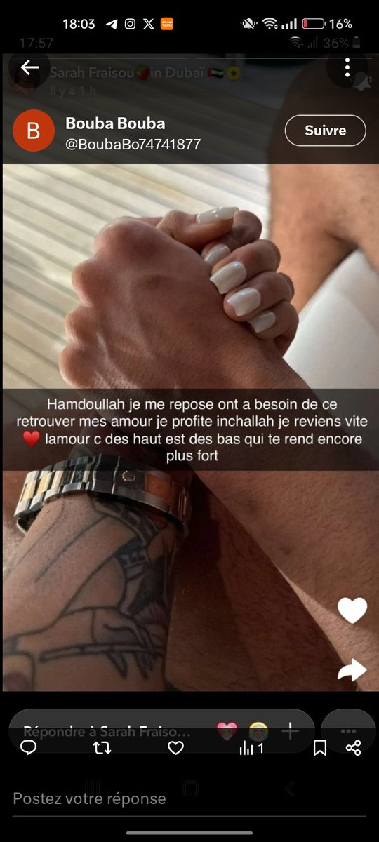 Est-cest reparti pour un tour tous ça pour ça il.faut des  tentative de suicide pour te rendre plus fort plutôt  #sarahfraisou
