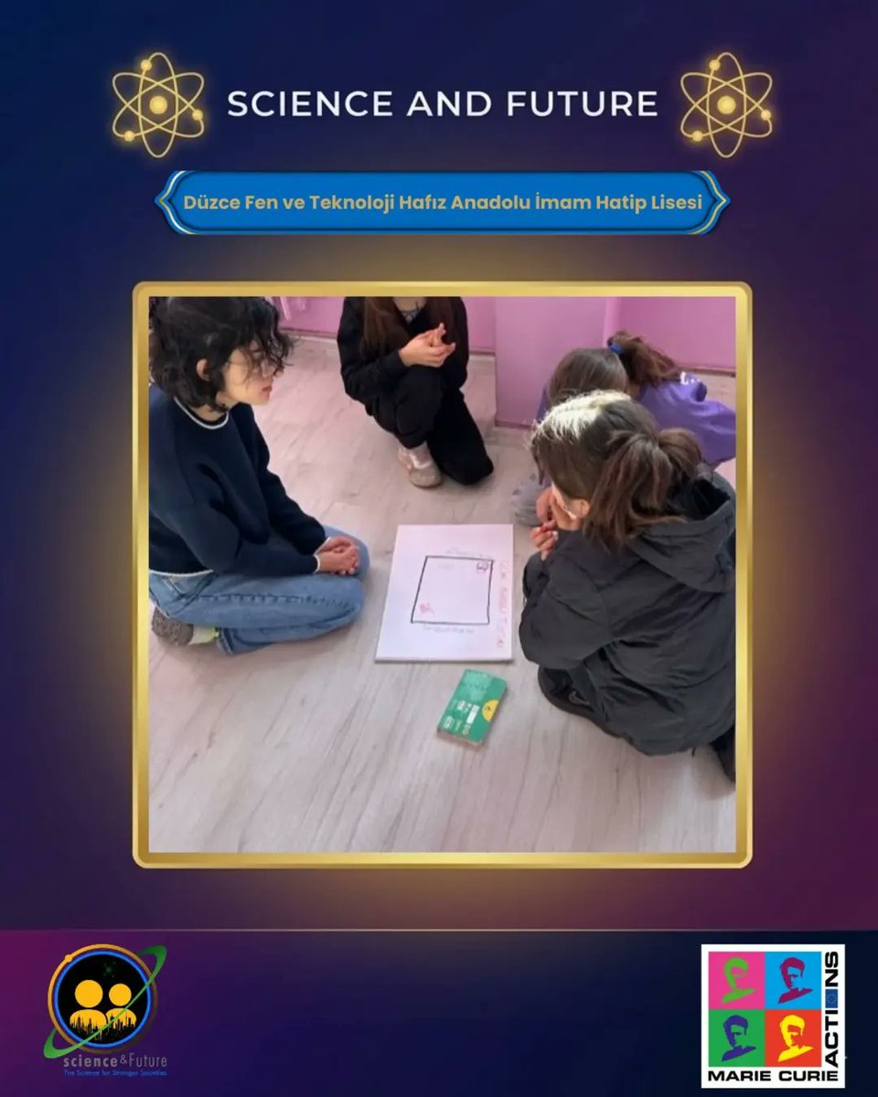 sciencefuture54's tweet photo. Science&amp;Future projesi kapsamında Düzce Üniversitesinden araştırmacıların Düzce Fen ve Teknoloji Hafız Anadolu İmam Hatip Lisesinde gerçekleştirdiği etkinlikten anılar.

🇪🇺 Bu proje, Avrupa Birliği'nin Marie Skłodowska-Curie Actions (MSCA) fonuyla desteklenmektedir. https://t.co/ePEhzxwwZU
