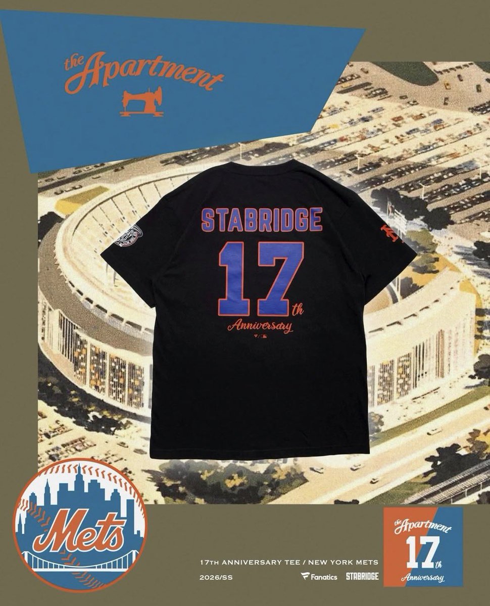 17th Fanatics × MLB × STABRIDGE Tシャ 17th Fanatics x MLB x STABRIDGE リ*ゼ様 ANNIVERSARY リリース TEE トップス