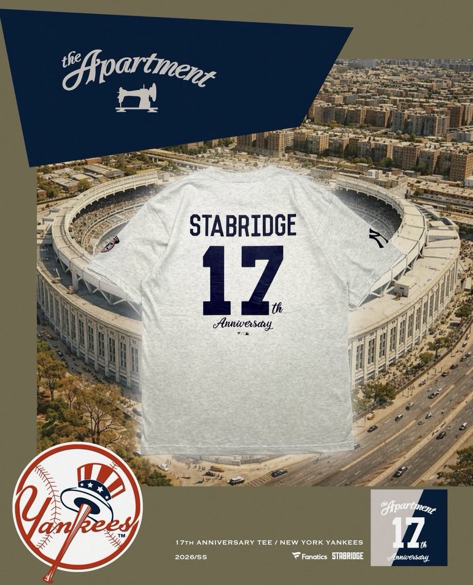 STABRIDGE × MLB × Fanatics 17th ANNIVERSARY TEE リリース