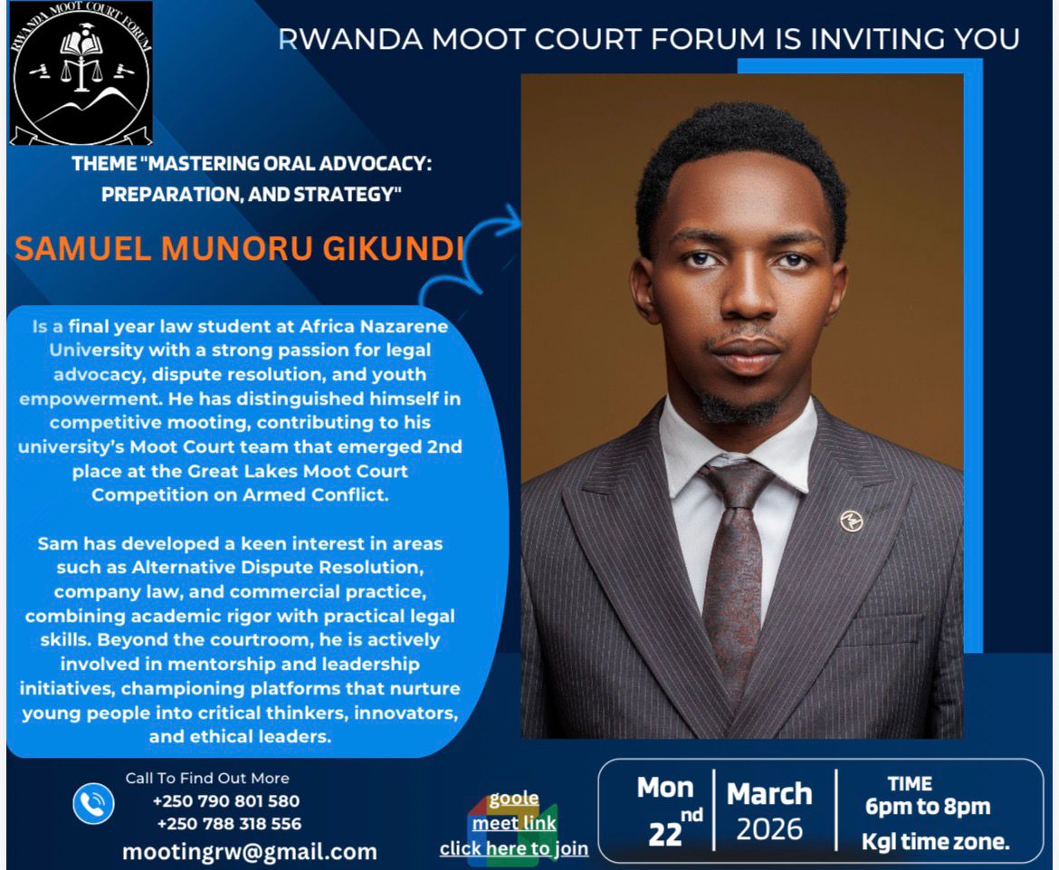 RWANDA MOOT COURT FORUM (RMCF) tweet media
