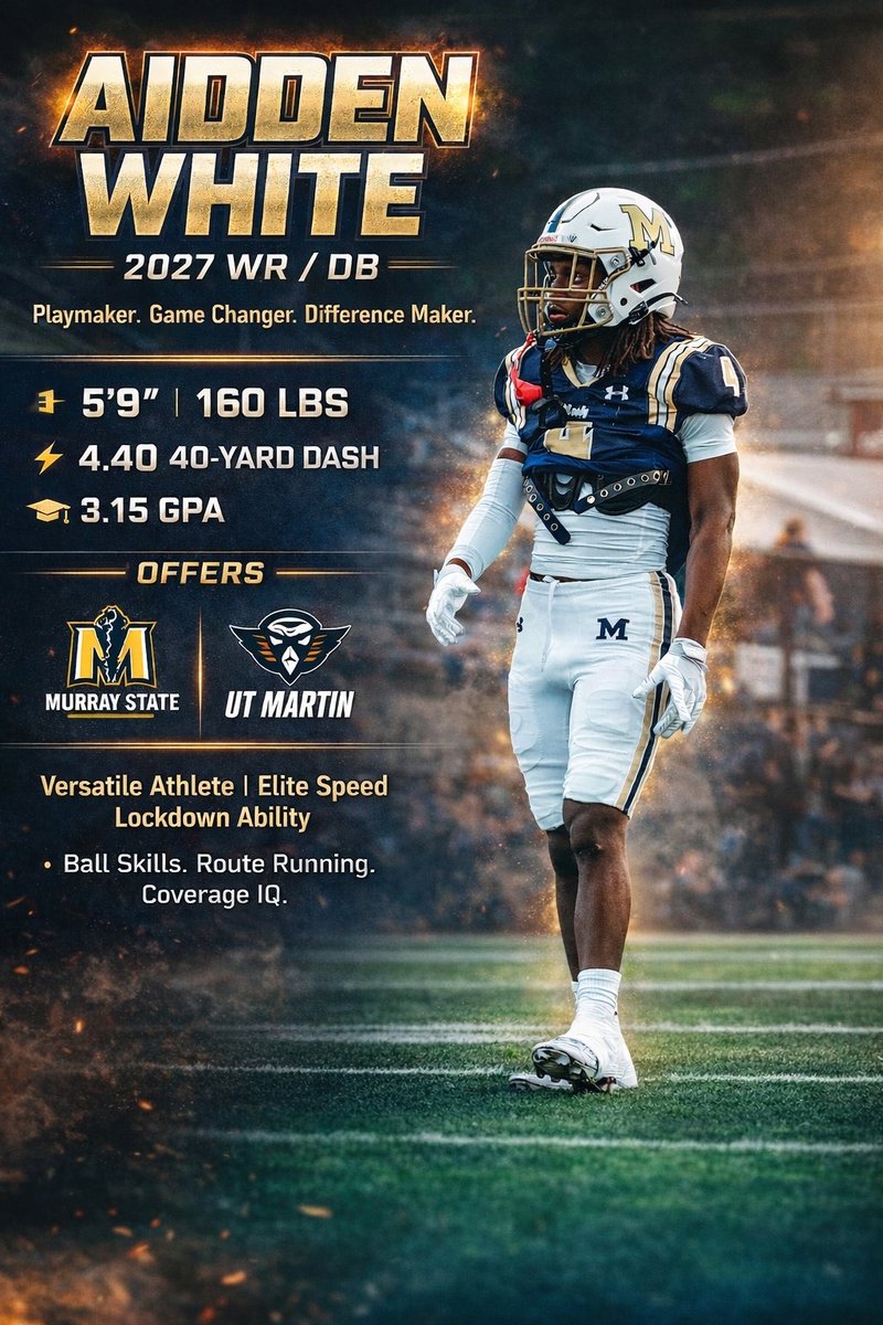 Aidden White 📚 #4 🏈 🏃🏾 tweet media