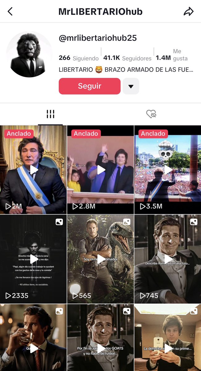 <a href="/MrLIBERTARIOhub/">𝙈𝙧.𝙇𝙄𝘽𝙀𝙍𝙏𝘼𝙍𝙄𝙊𝙝𝙪𝙗</a> acá dejó la cuenta de Tik Tok de la basura que amenaza a mi hija.