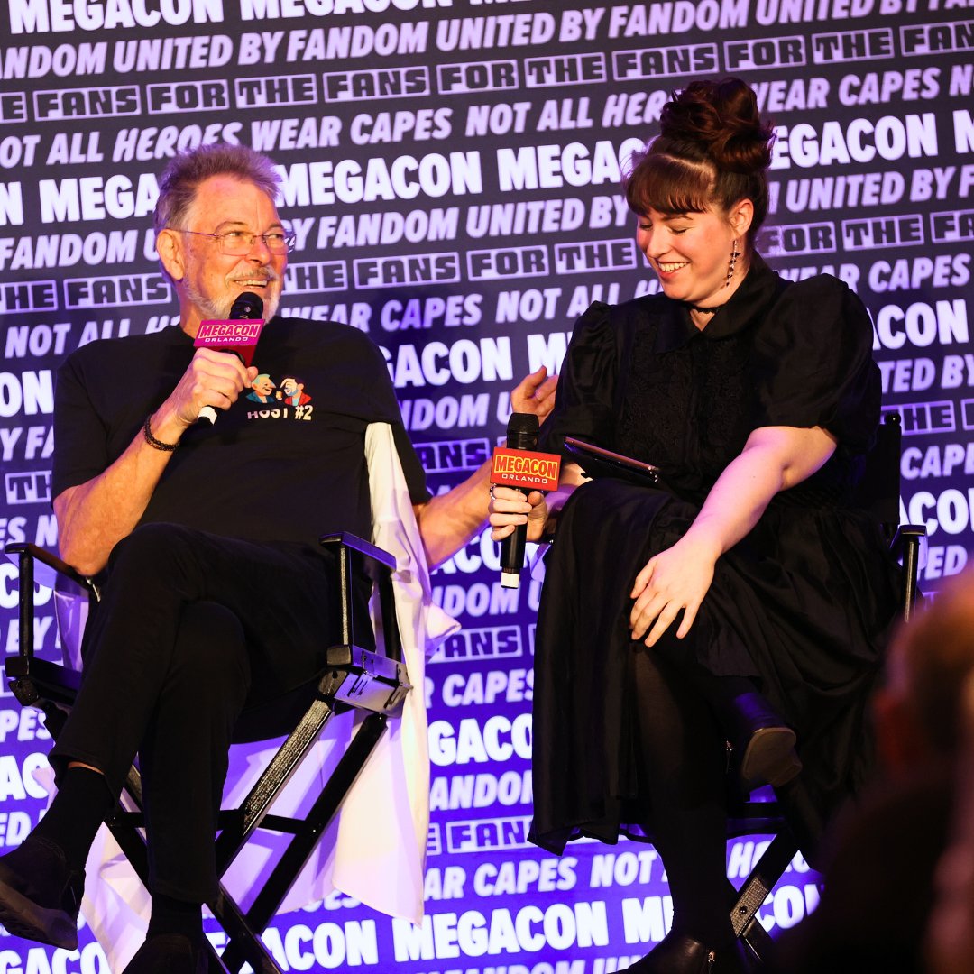 MegaConOrlando's tweet photo. Smiles and giggles galore 🤩 We've been starstruck all day with our incredible guest panels. From Hawkins to the Enterprise and back, we've heard tales from realms all throughout the multiverse of fandom. Which #MEGACONOrlando panel stole your attention today? https://t.co/4Ytfeldpxs
