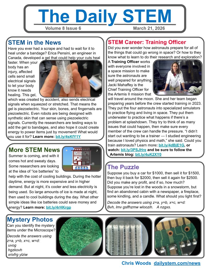 dailySTEM Chris Woods tweet media