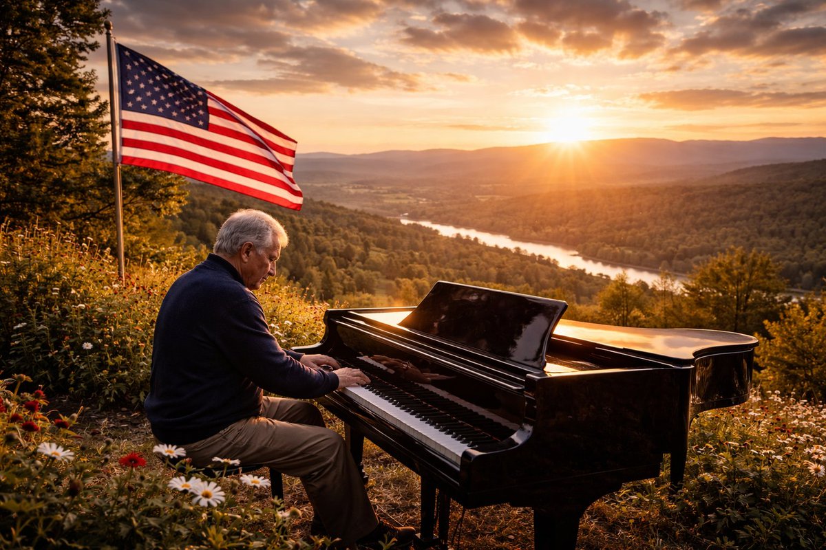 Bob_Point_Music's tweet photo. AMERICAN MUSICAL EMBLEMS 🇺🇸
From prayerful to playful, this new musical triptych brings together God Bless America, Stars and Stripes Forever, and Yankee Doodle — three emblems of the American spirit in sound. 🎹
#AmericanMusic #YankeeDoodle #StarsAndStripesForever #GodBlessAmerica

https://t.co/mJdMfkd27i