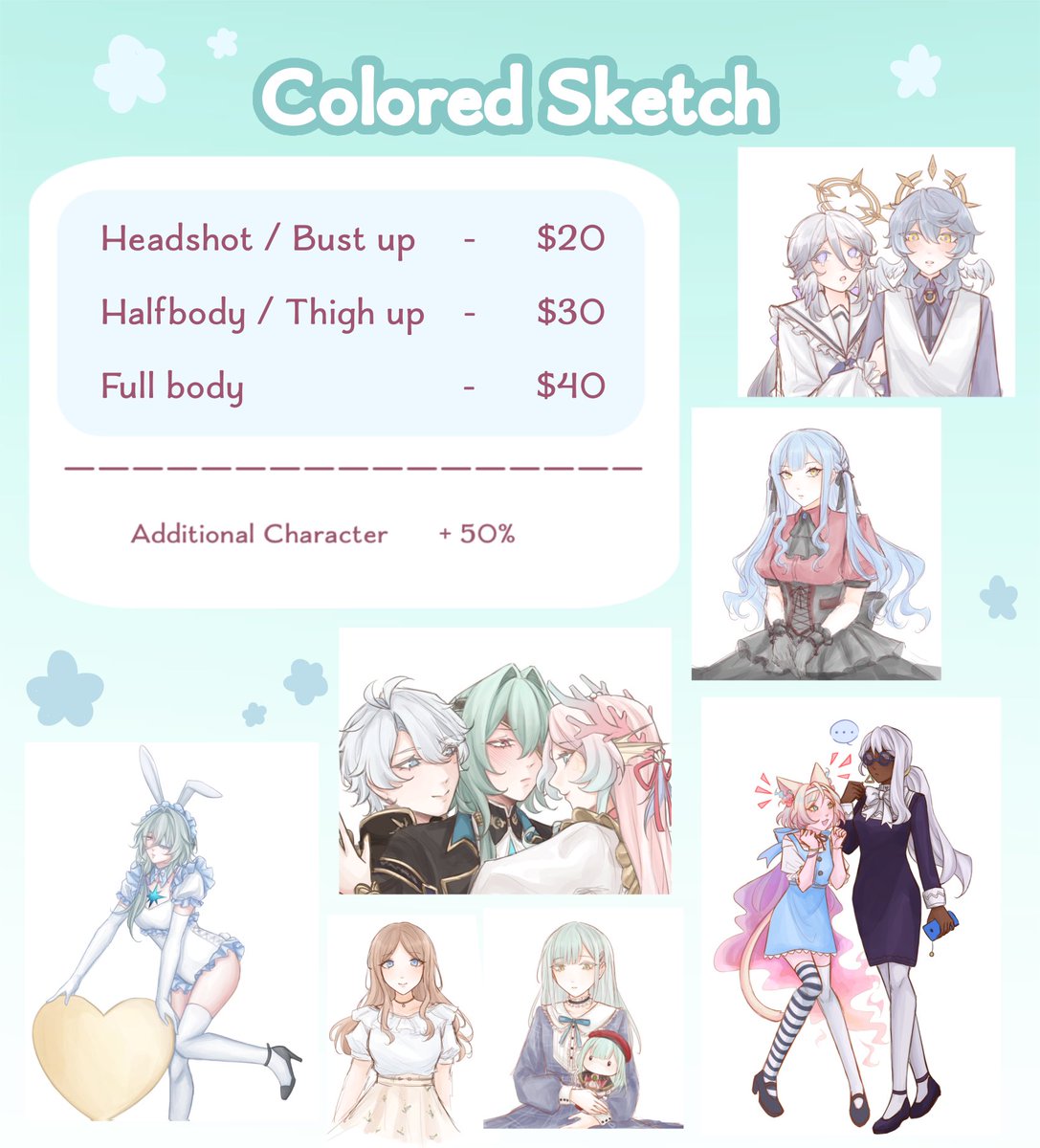 hihi i opened comms !! more details on my vgen ^^ 🔗 below 

likes &amp; rts appreciated 💗 

#VGenOpen #commsopen