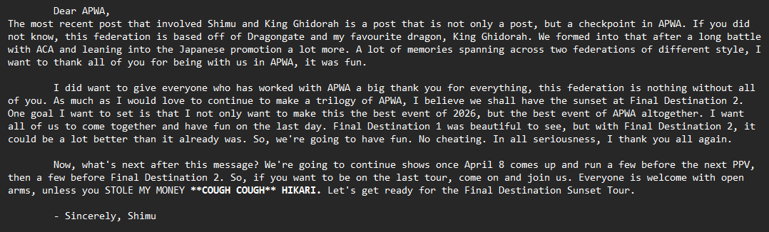 APWA || Asia Pro Wrestling Academy tweet media