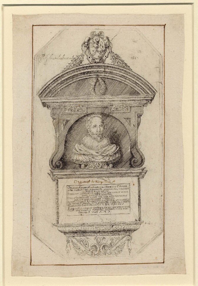 jdmccafferty's tweet image. 21 Mar 1605: Orlando Gibbons #composer  sworn a gentleman of the Chapel Royal #otd   (British Museum image)