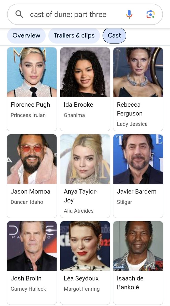 CastaRepe's tweet photo. Just because she isn't in the trailer doesn't mean she isn't in the movie. https://t.co/yoAlGWfHzo