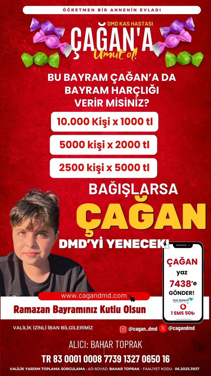 cagandmd's tweet photo. #dmd kas hastası #ÇağanToprak ın sizlerin yardımına ihtiyacı var. Çağan bayramı hastane geçiriyor. 

Yapacağınız yardımlar Çağan'ı #hayatta tutacak.

#Ankara Valiliği izinli, #faaliyet numarası ile E-devletten teyit edebilirsiniz. 👣 https://t.co/nfbllExCgQ