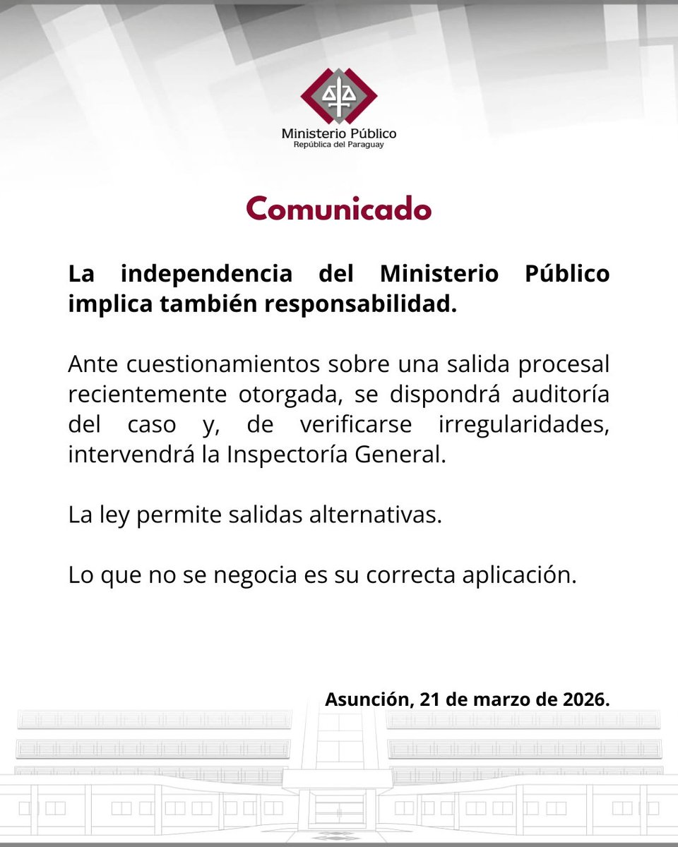 Fiscalía Paraguay tweet media