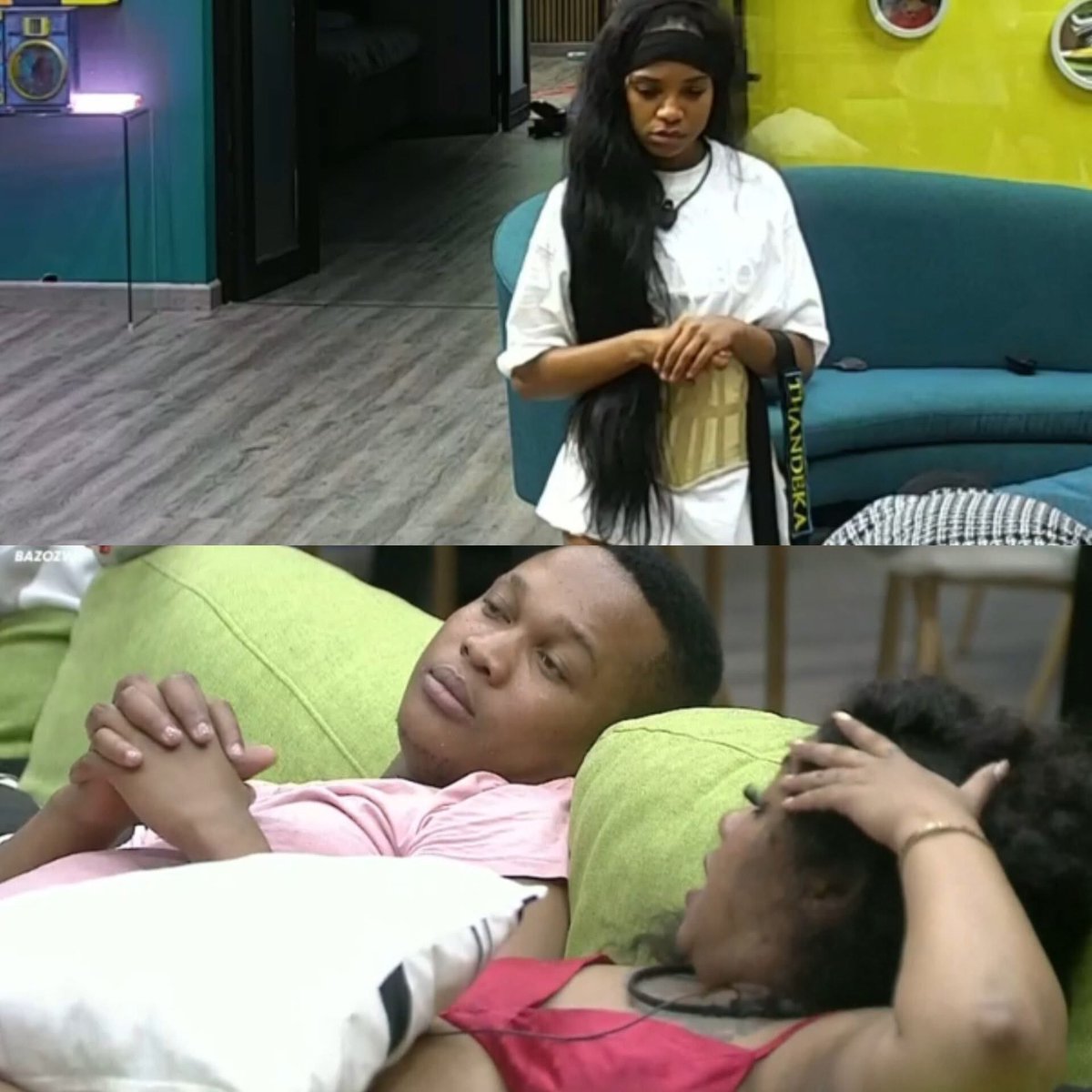 Matha is working with us today😂❤️😭
#BBMzansi6 #Brixie