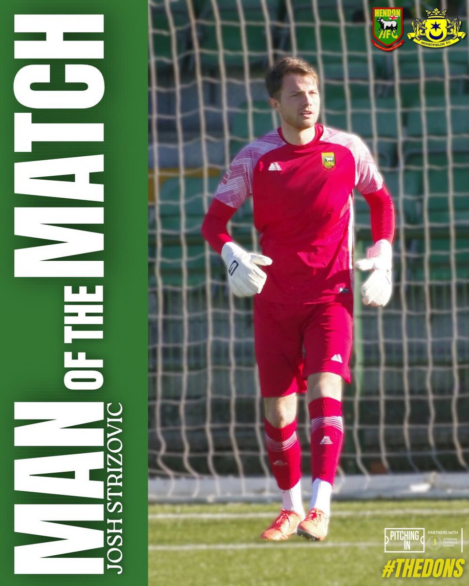 HendonFC's tweet photo. Today’s man of the match chosen by today’s sponsors goes to Josh Strizovic 👏 https://t.co/XSltUAy6u0