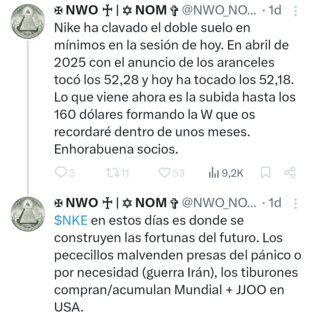 Finanzas | Pharol y Nike tweet media