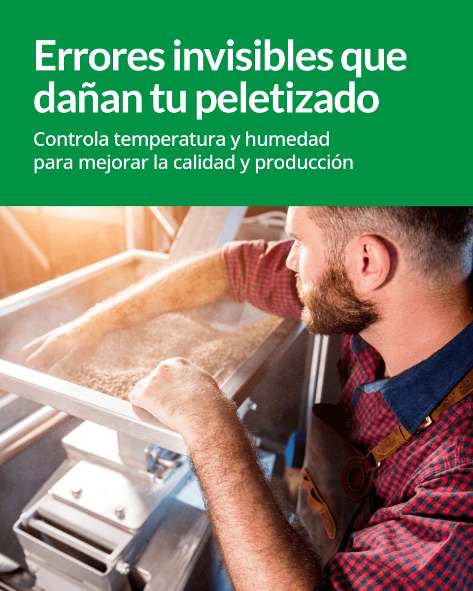 recimex's tweet photo. ¿Sabes qué errores dañan tu peletizado sin que lo notes?

Errores poco conocidos como mala temperatura o humedad afectan la calidad. Corrígelos controlando estos factores clave para mejorar tu producción. https://t.co/8cajyDD9b5